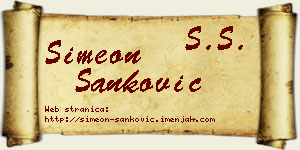 Simeon Sanković vizit kartica